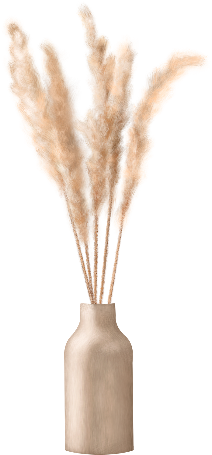 Pampas Grass Vase